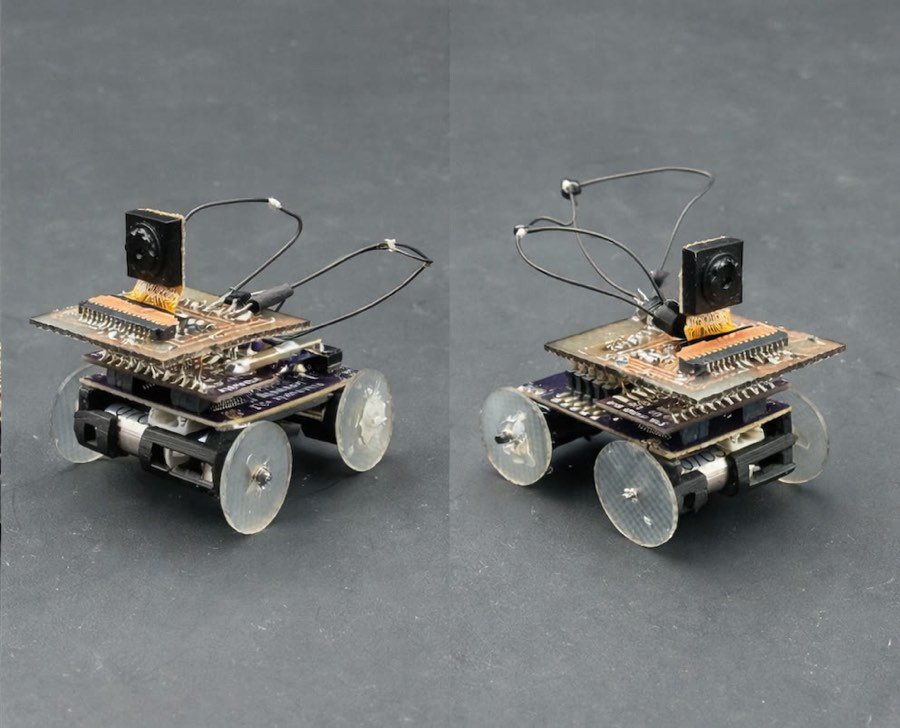 Two views of the MilliMobile Vision robot